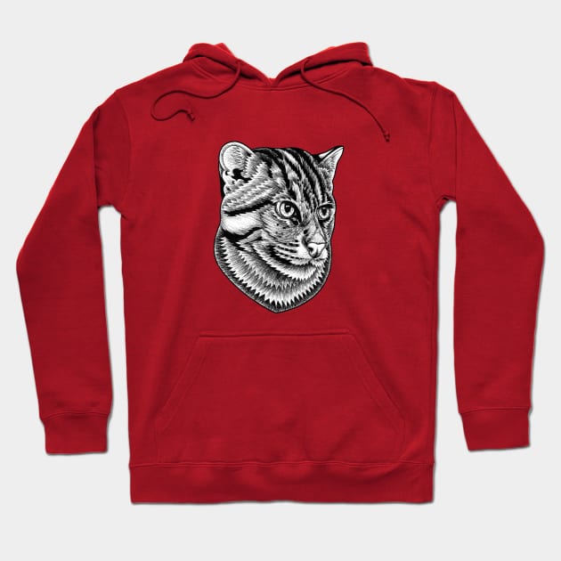 Fishing cat Hoodie by lorendowding